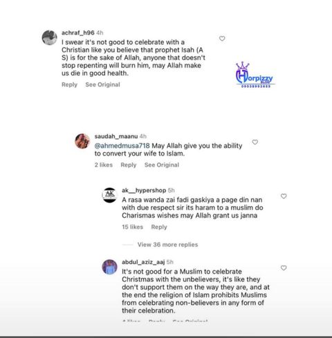 Comments on Ahmed Musa's Christmas Day post
