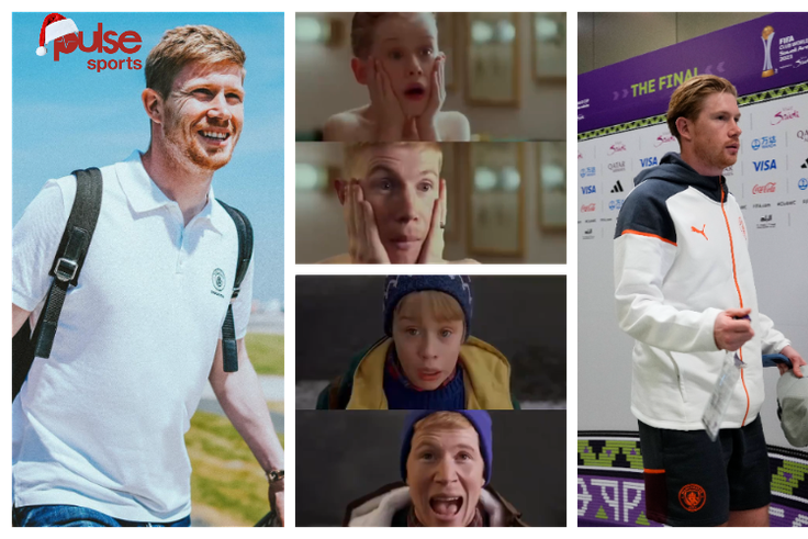 Kevin De Bruyne re-acts Home Alone scene