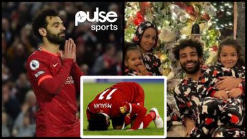 Reactions as Netizens Awaits Mo Salah's Christmas Photo