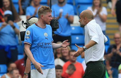‘Kevin struggles a bit right there’- Guardiola hints at reduced role for De Bruyne