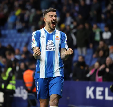 Joselu is on loan at Real Madrid from Espanyol