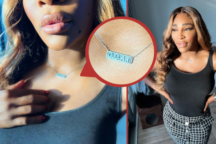 'GOAT' - Serena Williams shows off new limited-edition diamond necklace from her jewellery brand