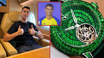 Cristiano Ronaldo spotted rocking ‘Caviar Flying Tourbillon’ watch covered with 388 gemstones and worth over N567,000,000