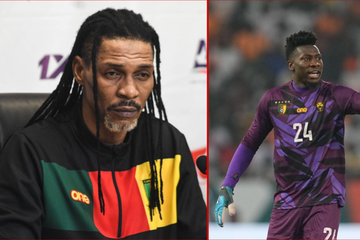 Rigobert Song denies a rift existing between himself and Andre Onana || Image credit: Imago