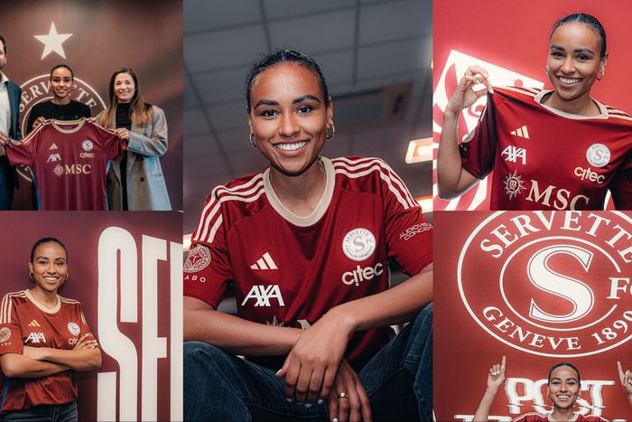 The most beautiful Super Falcons of Nigeria star, Onyinyechi Salome Zogg, joins Servette FCCF. Credit - Servette FCCF