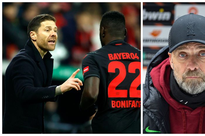 Xabi Alonso could leave Boniface at Bayer Leverkusen for Liverpool as Jurgen Klopp's replacement
