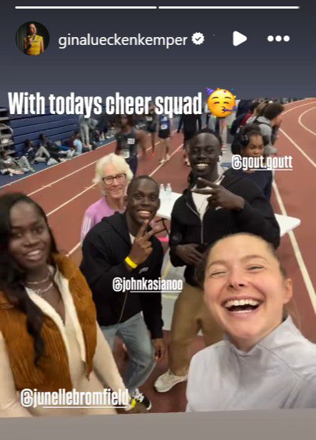 Noah Lyles fiancée Junelle Bromfield links up with teenage sensation Gout Gout