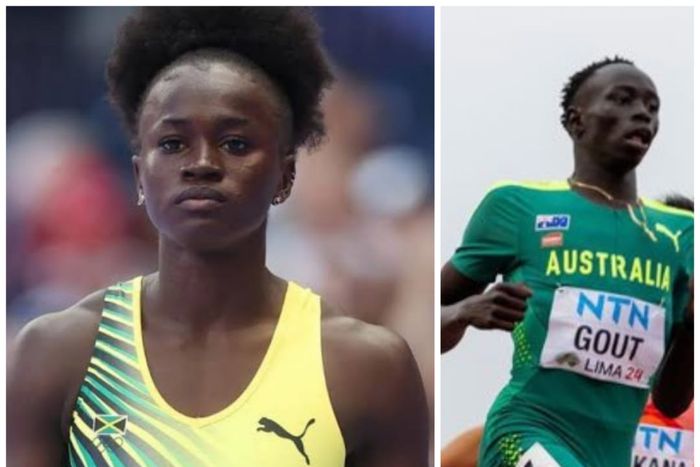 Noah Lyles fiancée Junelle Bromfield links up with teenage sensation Gout Gout