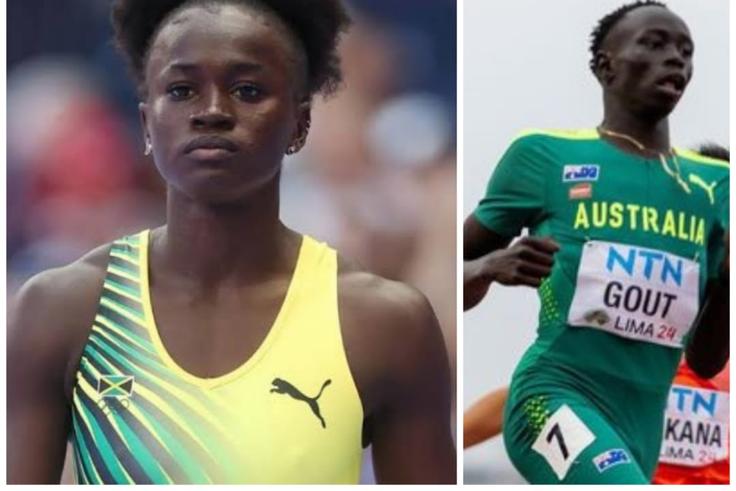 Noah Lyles fiancée Junelle Bromfield links up with teenage sensation Gout Gout