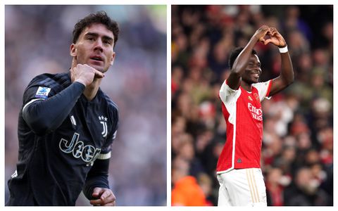 Vlahovic races past Arsenal star to become 2024 highest goalscorer in Europe’s top five leagues