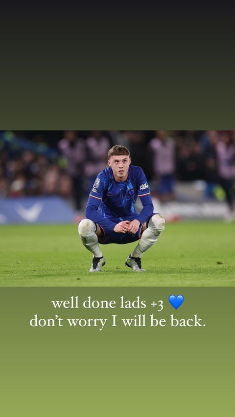 Palmer's message to fans || Instagram