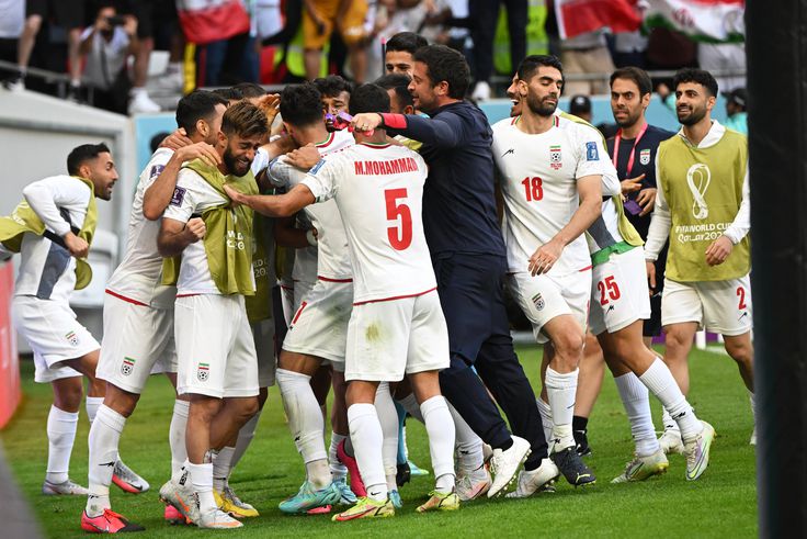 Iran team celebrating