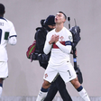 Ronaldo celebrates scoring against Luxembourg