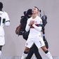 Ronaldo celebrates scoring against Luxembourg