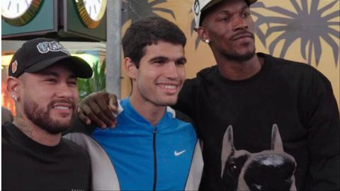 Neymar, Jimmy Butler and Carlos Alcaraz team up at Miami Open