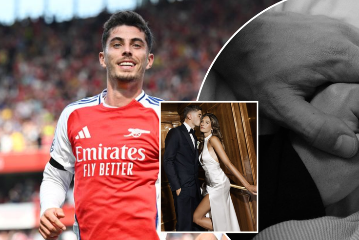 Arsenal star Kai Havertz and wife Sophia announce birth of their first child