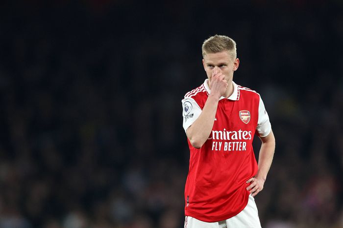 Arsenal Oleksandr Zinchenko in action against Southampton