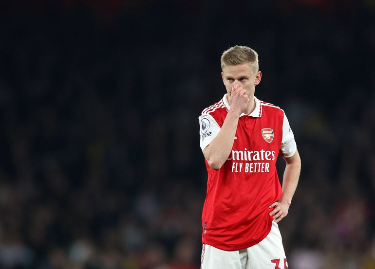 Arsenal Oleksandr Zinchenko in action against Southampton