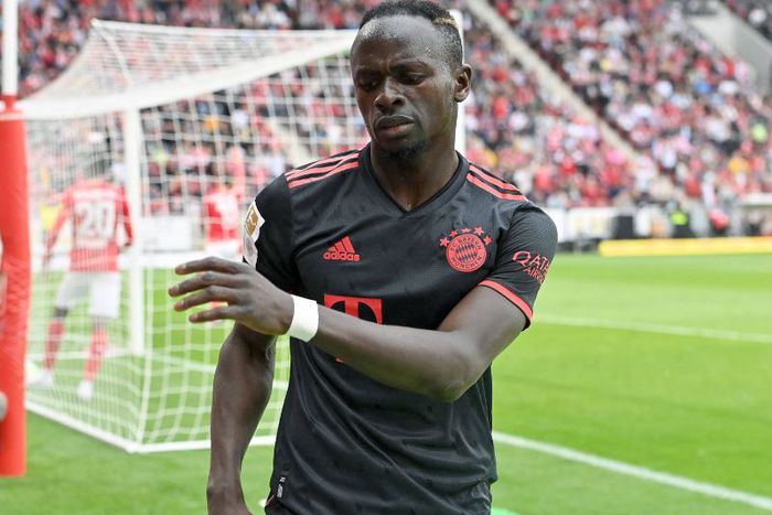 Sadio Mane in action for Bayern Munich.