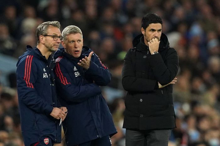 Arsenal Manager Mikel Arteta against City