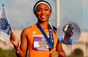 Justin Gatlin offers advice to exciting prospect who nearly broke Sha'Carri Richardson's Colleglate 100m record