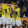 Fenerbahce players celebrating a goal ||  by Seskimphoto
