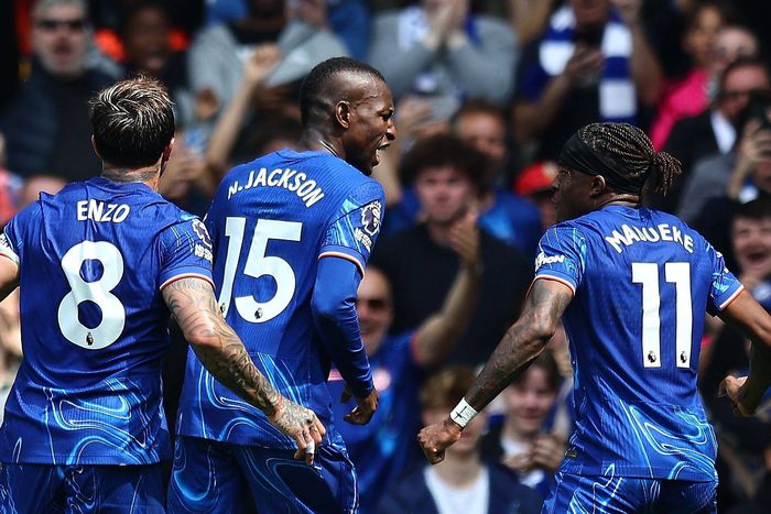 Chelsea celebrate Nicolas Jackson goal | Imago