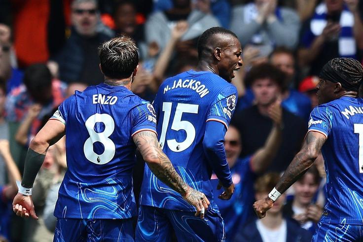 Chelsea celebrate Nicolas Jackson goal | Imago