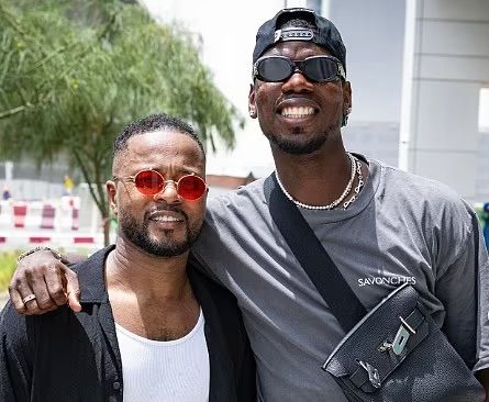 Paul Pogba visits Patrice Evra as the Frenchman's MMA debut draws near