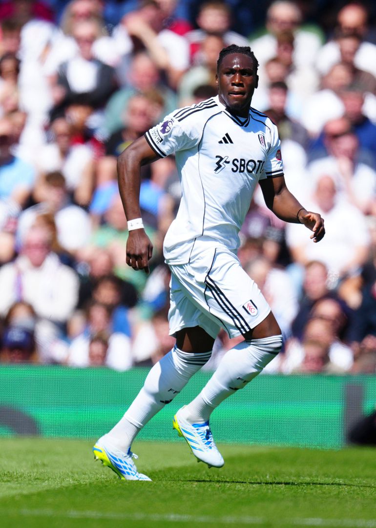 Calvin Bassey in action against Aston Villa.
