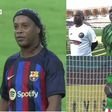 Every move Ronaldinho made was met with applause, and he nearly scored on a rebound of his own free kick.