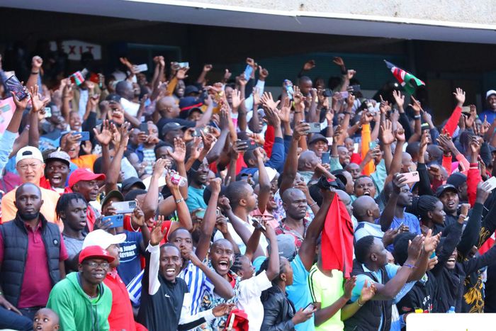 Fans celebrating during the Kip Keino Classic