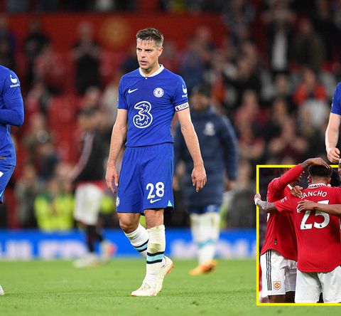 Chelsea captain Cesar Azpilicueta after his team suffered a heavy defeat to Manchester United