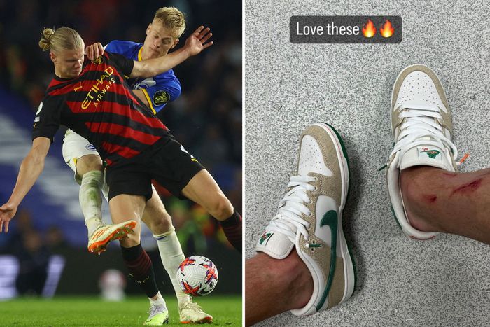 Manchester City's Erling Haaland after the game against Brighton