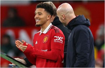 Manchester United's Erik Ten Hag reveals Sancho's best position