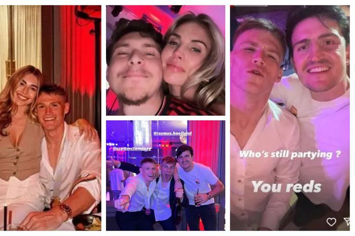 Man United players party all night with their WAGs