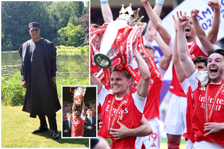 Ian 'Adebowale' Wright? Arsenal legend stuns fans in Nigerian ‘Agbada’ after historic Premier League title