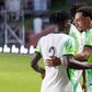 Super Eagles players celebrating their win against Jamaica || Imago