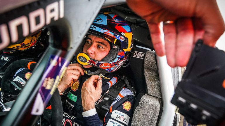 Hyundai Motorsport driver Thierry Neuville at the Safari Rally.