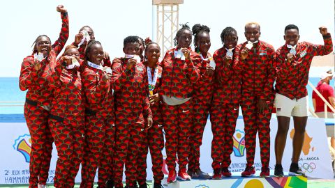Kenya women's handball team win silver in thrilling showdown at Africa Beach Games