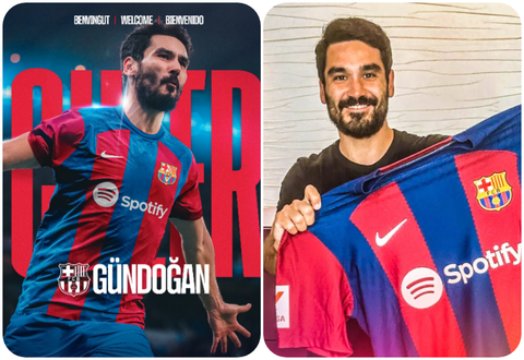 Ilkay Gundogan joins Barcelona on a free transfer