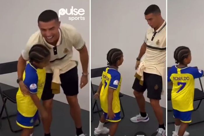 Cristiano Ronaldo and Kim Kardashian's son