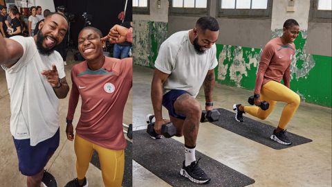 Oshoala: Super Falcons star lifts weights in new Nike collection for Netflix