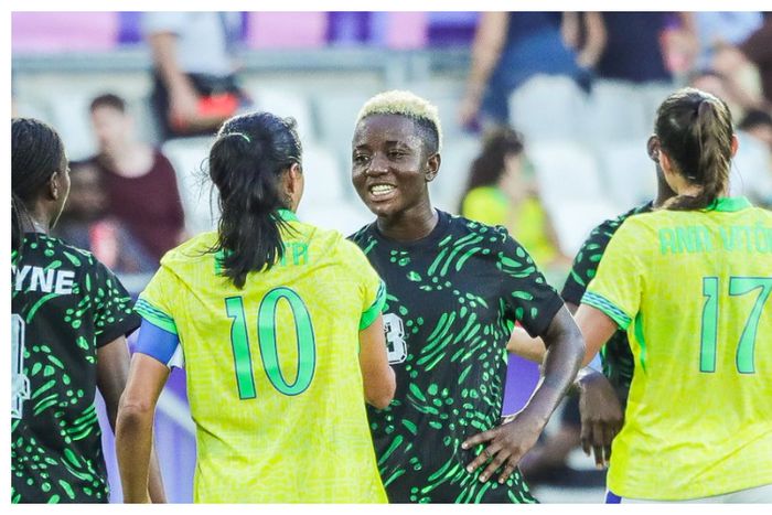 Super Falcons star expresses joy after meeting Marta