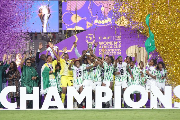 Super Falcons after the win against Morocco | IMAGO