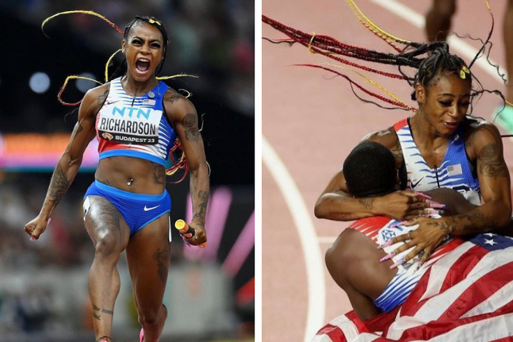 Phenomenal Sha'Carri Richardson anchors USA to 4x100m record gold in Budapest