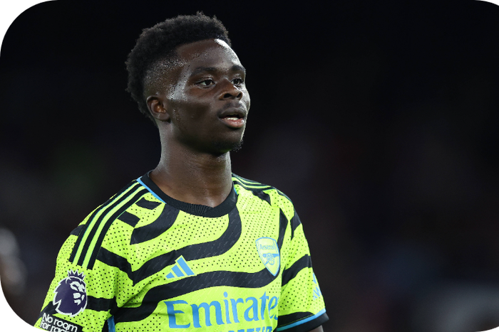 Arsenal forward Bukayo Saka speaks on the team learing from their mistake last season || Photo Credit: Imago