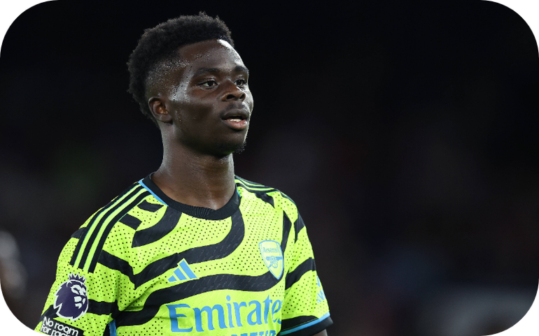 Arsenal forward Bukayo Saka speaks on the team learing from their mistake last season || Photo Credit: Imago