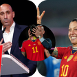 Rubiales refuses to leave his position despite 11 coaches resigning || Photo Credit: Imago and The Guardian || Created by Stephen