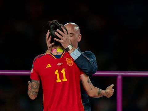 FIFA suspends Spanish FA president for kissing World Cup winner on the lips
